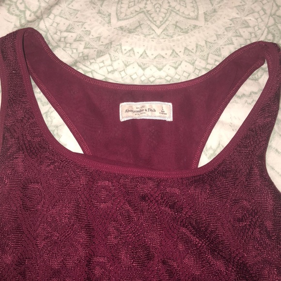 Abercrombie and Fitch Burgundy Top - Picture 2 of 5